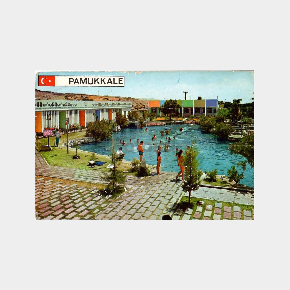 Pamukkale Turizm Derneği Moteli Yüzme Havuzu Kartpostal