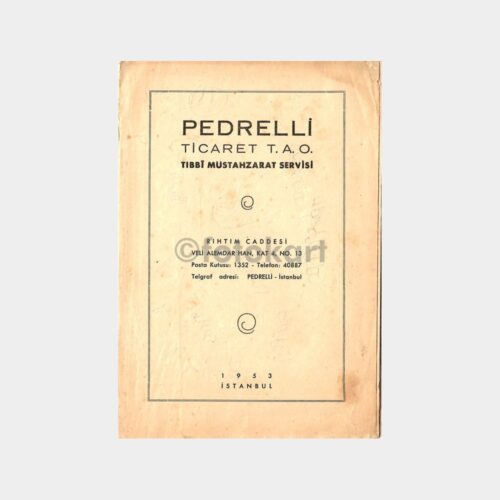1953 Pedrelli İlaç Listesi