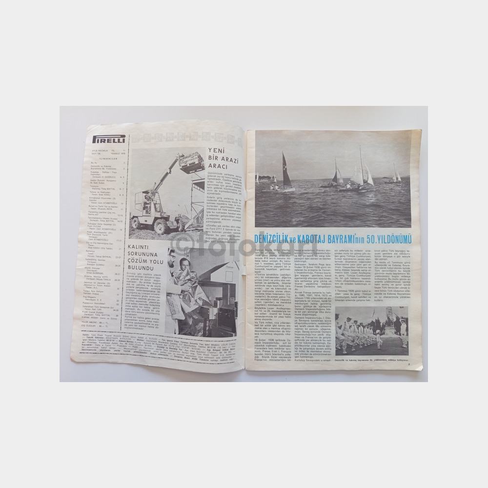 Pirelli Dergisi, 1975 Temmuz Sayı 130 - Görsel 2