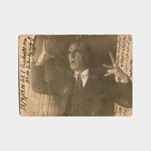 1930 Prof. Dr. Şükrü Baban Nutuk Söylerken Fotoğraf