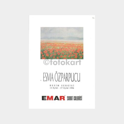 1996 Ressam Esma Özparpucu Sergi Broşürü