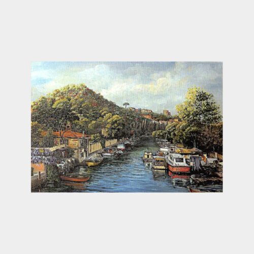 Ressam Nermin Seyhan - Göksu Deresi Tablo Kartpostal