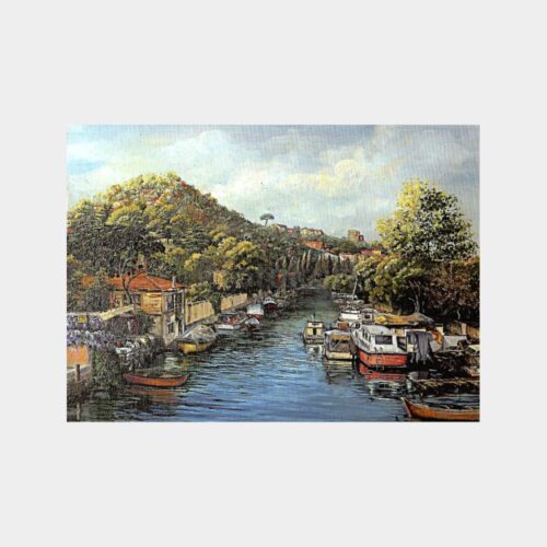 Ressam Nermin Seyhan - Göksu Deresi Tablo Kartpostal