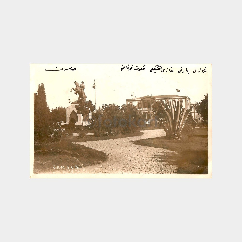 1934 Samsun Atatürk Heykeli Fotokart