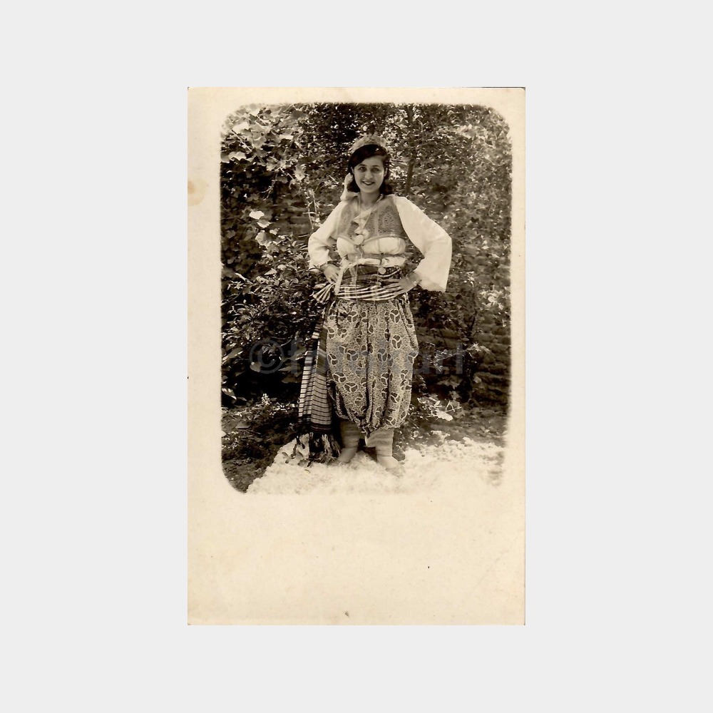 1929 Samsun Folklorik Kadın Fotoğraf