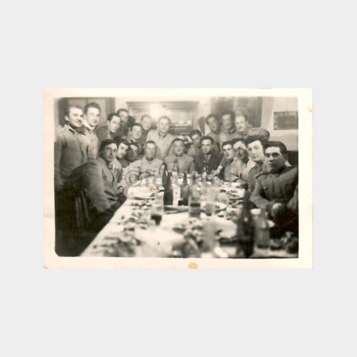 1948 Sancak Askeri Grup Yemeği Küçük Ebat Fotoğraf