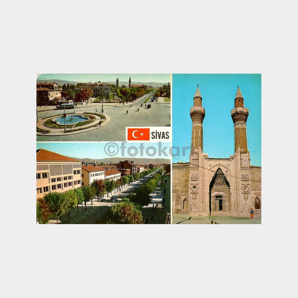Sivas 3 Görünüş Kartpostal