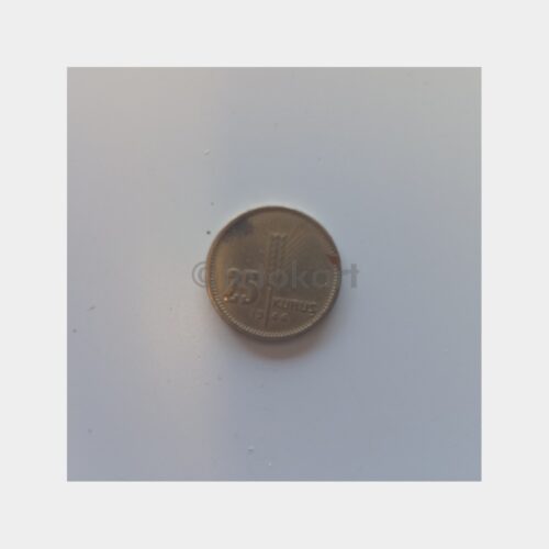 T.C. 25 Kuruş Madeni Para