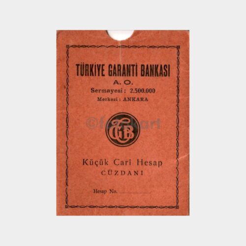 T. Garanti Bankası Hesap Cüzdanı Kabı
