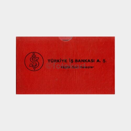 T. İş Bankası Kırmızı Kapak Hesap Cüzdanı