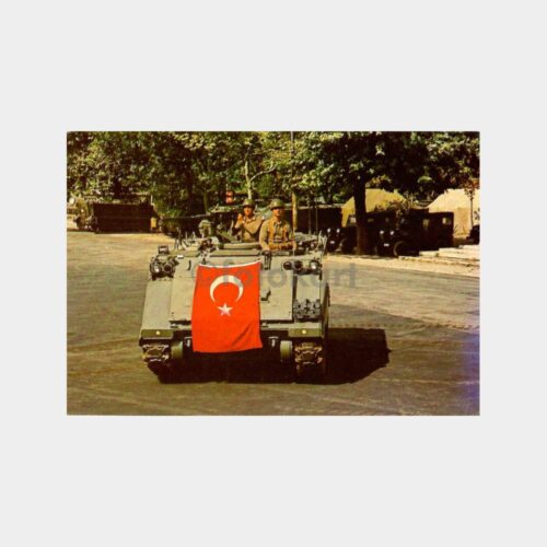 Tank ve Askerler Kartpostal