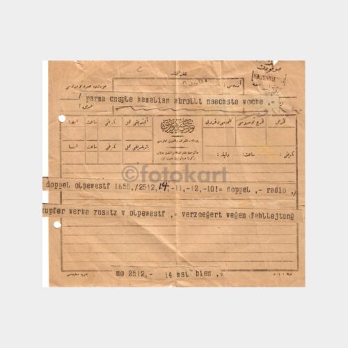 1924 Telgraf Formu