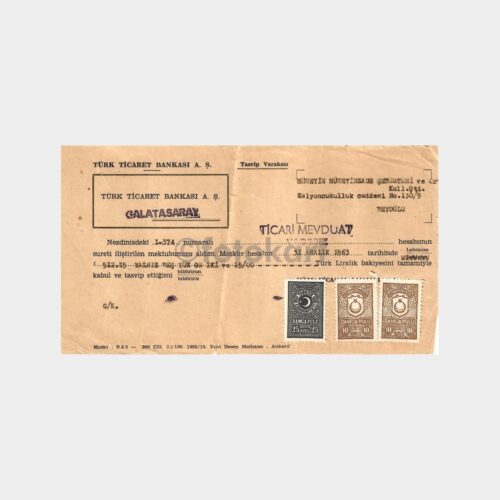 1963 Ticaret Bankası Mutabakat Kağıdı
