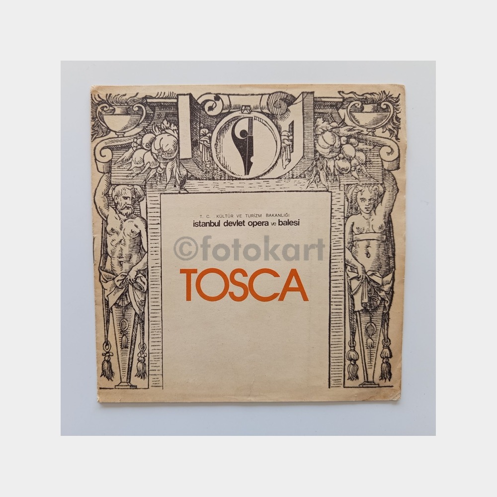 Tosca Operası - İstanbul Devlet Opera ve Balesi Broşürü (Bilet ve Program Eki ile)