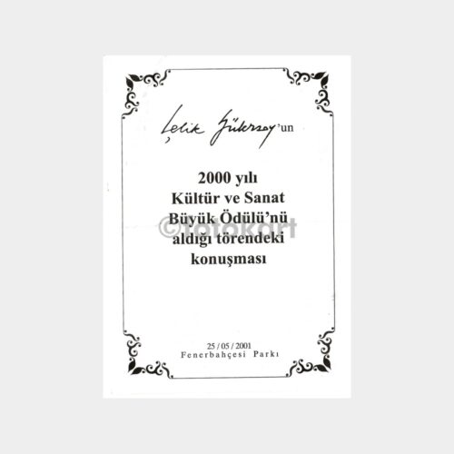 2001 Turing - Çelik Gülersoy Konuşması