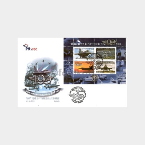 2011 Türk Hava Kuvvetlerini 100. Yılı FDC - İlk Gün Zarfı