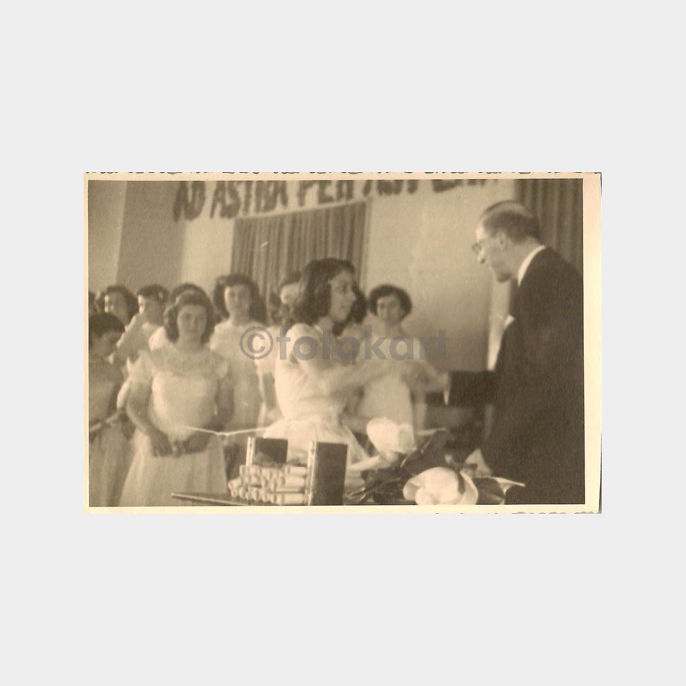 1950 Üsküdar Amerikan Kız Koleji Mezuniyet 3 Adet Fotoğraf - Görsel 5
