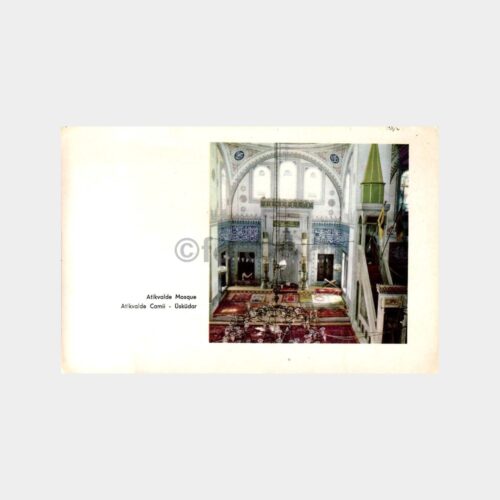Üsküdar Atik Valide Camii İçi Görünüş Kartpostal