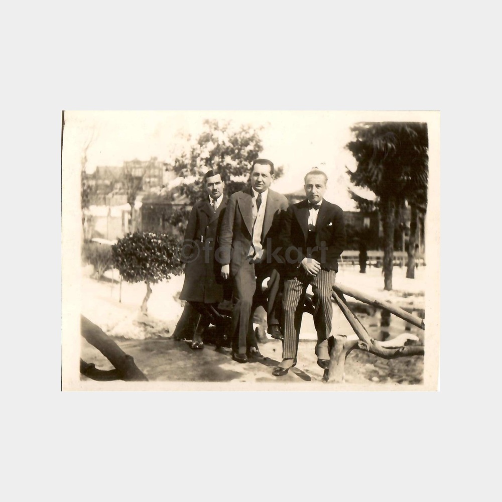 1932 Üsküdar Yöneticileri 2 Adet Fotoğraf - Görsel 3