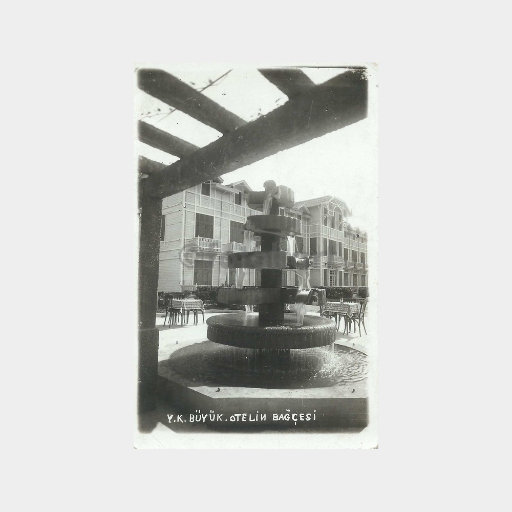Yalova Kaplıca Büyük Otel Bahçesi Fotokart