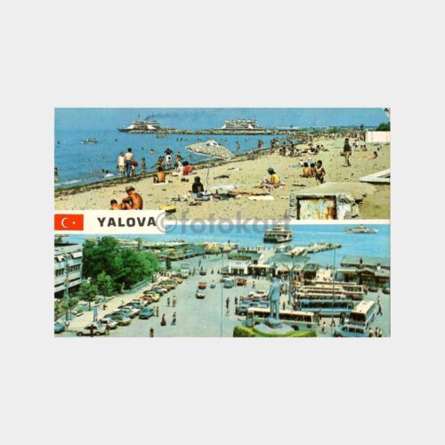 Yalova Sahil - İskece Meydanı Kartpostal