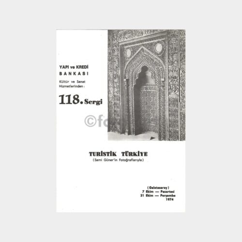 1974 Yapı Kredi Bankası 118. Sergi Turistik Türkiye Broşür
