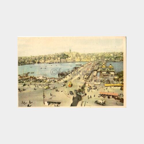 1956 Yapı Kredi Galata Köprüsü İkramiye Kartı