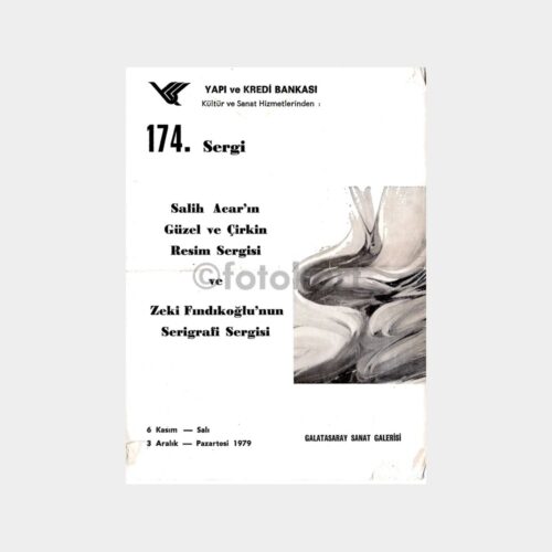 1979 Yapı Kredi Salih Acar 174. Sergi Broşür