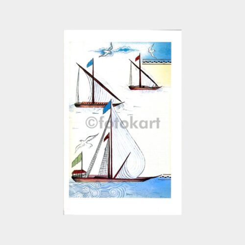 Yelken Baskılı Tebrik Kartı