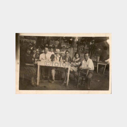1941 Yıldız Korusunda Piknik Grup Fotoğraf