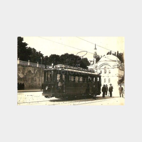 1918 Yıldız Parkı Tramvay Kartpostal