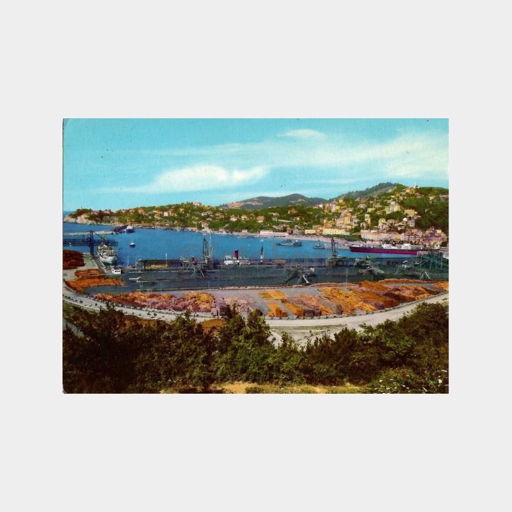 Zonguldak Liman ve Şehirden Görünüş Kartpostal