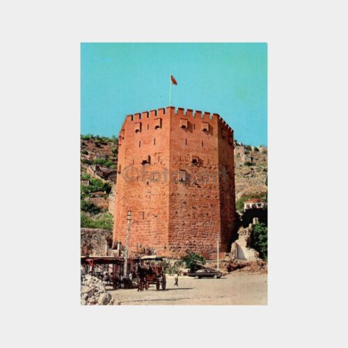 Alanya Tarihi Kızılkule Kartpostal