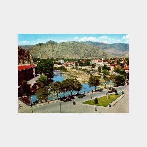 Amasya ve Yeşilırmak Kartpostal