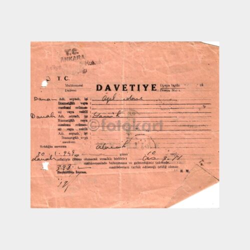 1948 Ankara Hukuk Davetiye