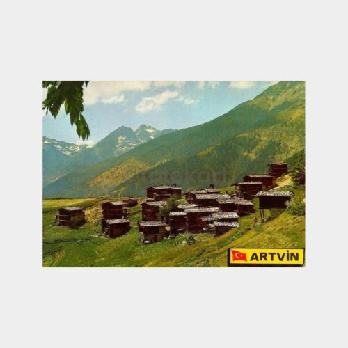 Artvin Yayla Evleri Görünüş Kartpostal
