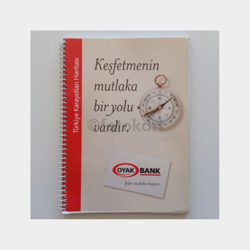 Atlas Türkiye Karayolları Haritası - Spiral Cilt (Oyak Bank Reklamlı)