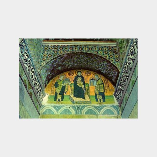 Ayasofya Meryem Ana ve İsa Mozaiği Kartpostal