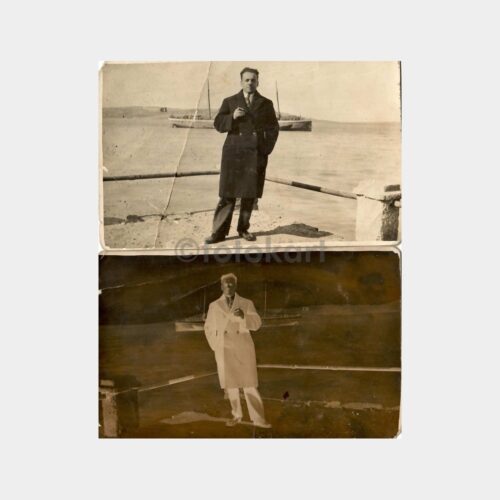 1934 Ayvalık Limanında Bey Görünüş Fotoğraf