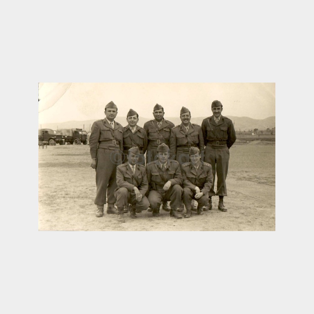 1952 Balıkesir Topçu Birliği Askeri Grup Fotoğraf
