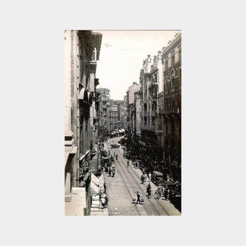 1928 Beyoğlu ve St Antoine Kilisesi Reprodüksiyon Kartpostal
