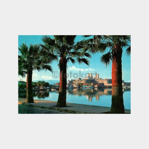 1968 Bodrum Kale ve Liman Kartpostal