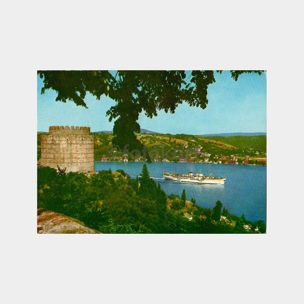 Boğaziçi Rumelihisarı ve Gemi Kartpostal