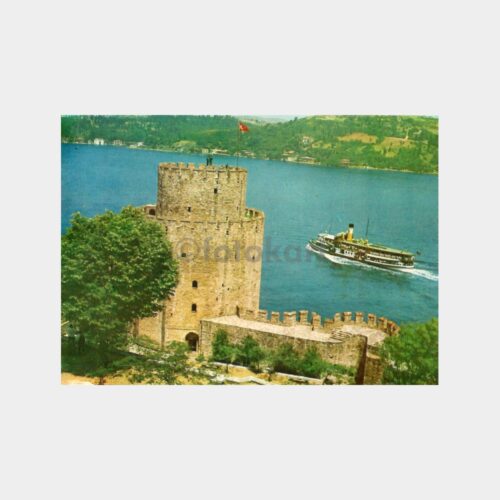 Boğaziçi Rumelihisarı ve Şehir Hatları Vapuru Kartpostal