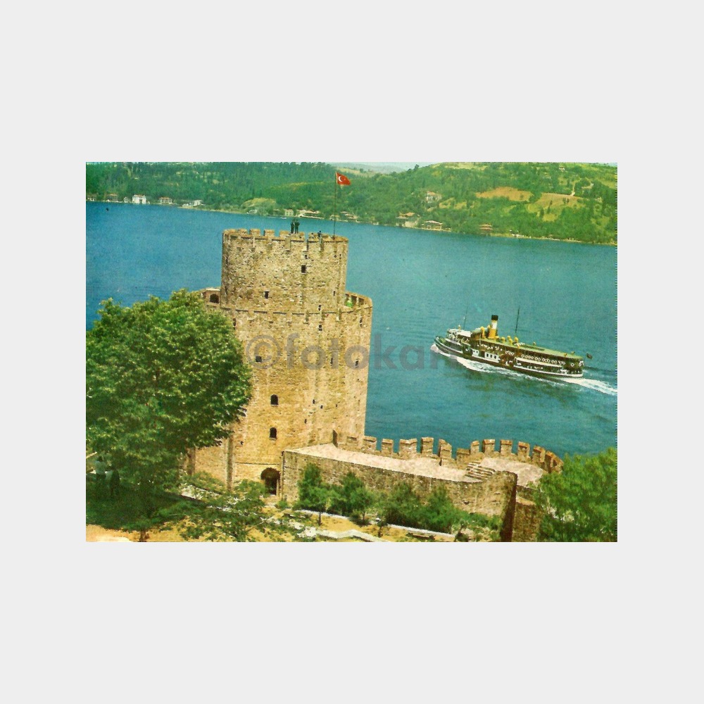 Boğaziçi Rumelihisarı ve Şehir Hatları Vapuru Kartpostal