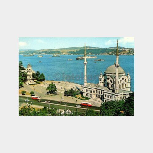 Boğaziçi ve Dolmabahçe Camii Kartpostal