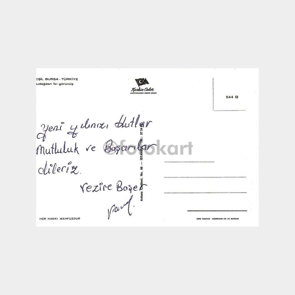 Bursa Uludağ Kartpostal - Görsel 2