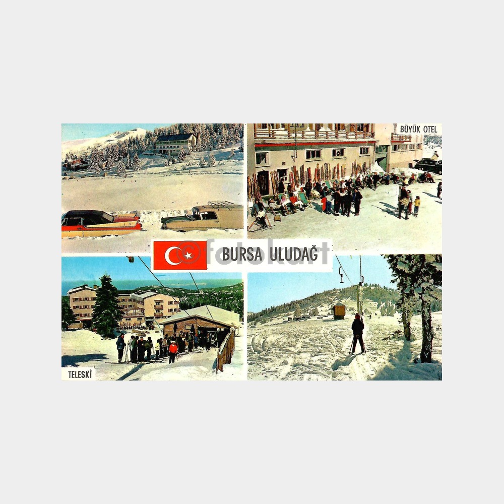 Bursa Uludağ 4 Görünüş Kartpostal