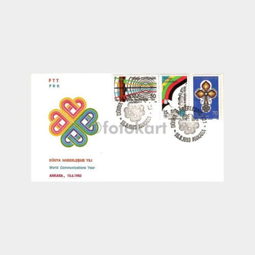 1983 Dünya Haberleşme Yılı FDC - İlk Gün Zarfı