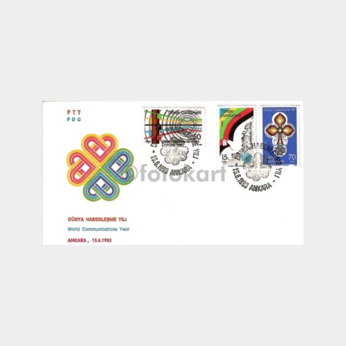 1983 Dünya Haberleşme Yılı FDC - İlk Gün Zarfı